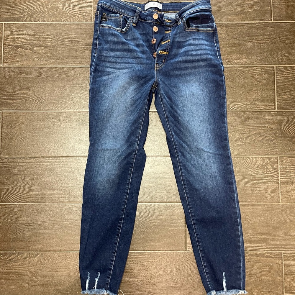 High waisted button fly Kancan jeans